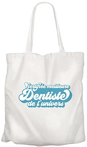 Fabulous Große Tasche Shopping Strand Studenten zertifiziert beste Zahnarzt aus dem Universum Doktor Zahn Pflege, weiß, Einheitsgröße