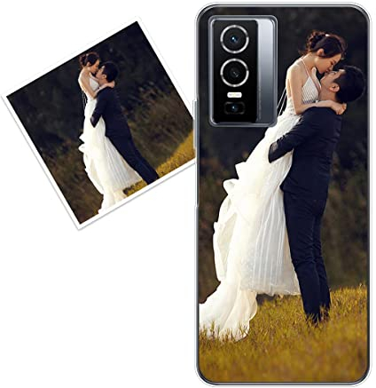 KARTXITAI personalisierte Handyhülle Kompatibel mit vivo Y76 5G,hülle selber gestalten-case personalisiert mit Foto,Bildern,oder Text selbst gestalten + 1 x Handykette Universal