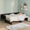 Norheim Sofá Cama Extraíble Cama Convertible en Cama Individual Cama Divan Sofá Cama Matrimonio de Madera Estructura de Sofá Cama Diseño Moderno 2X(80x200) cm Negro