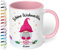 True Statements Weihnachtstasse mit Namen personalisiert „Schöne Weihnachten“ - 330ml Keramik Kaffeebecher mit Wichtel-Motiv und Spruch – Geschenke für Kollegen & Familie (Rosa)