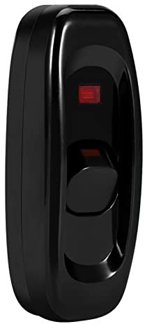 HYWHUYANG Interruttore a Cavo, AC 250V 10a in Linea ON/off Lampada da Tavolo Interruttore a Cavo con indicatore Luminoso a LED per Montaggio su Tavolo o a Parete, Perfetto per lampade/luci stagionali