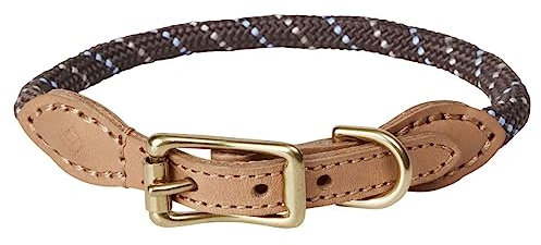 Perry-Hundehalsband Braun aus Nylon Ø0,8x35 cm