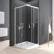 Duschkabine Weiß, Duschkabine 90x90cm Eckeinstieg Weiß Duschkabine Schiebetür 6mm ESG Sicherheitsglas Duschabtrennung Dusche Duschwand Höhe 185cm