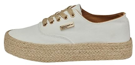 Les Tropéziennes par M. Belarbi Damen Cosmic Detente Tennisschuhe mit Schnürung, weiß, 38 EU