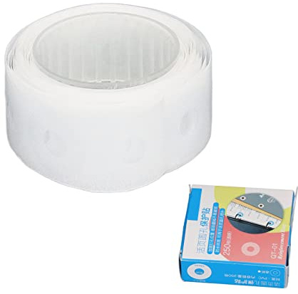 Locher-Verstärkungsaufkleber, Etiketten, Verstärkungen, DIY-Handwerk, PVC, Wasserfest, Zum Stanzen und Reparieren von Runden Löchern in Losen Blättern (Transparent)