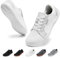 Chaussures Pieds Nus Homme Femme Barefoot Minimalistes Marche Légère Walking Shoes Unisexe Sneakers Antidérapant Blanc EU39