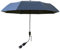 Ombrelloni per Sedie da Esterno Ombrello da Carrozzina da 95 Cm con Morsetto, Ombrellone a Clip, Parasole da Spiaggia a 3 Pieghe per Passeggini, Sedie a Rotelle, Carrelli da Golf - Altezza(blu)