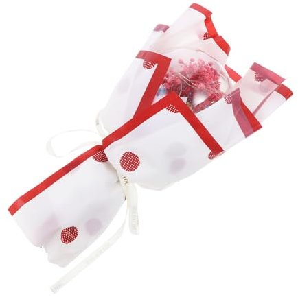 Yardenfun 1 Bobo palla piena di stelle palloncini rosa bouquet di fiori secchi naturali - Bouquet duraturo - Bouquet di compleanno mazzi di fiori bouquet di palloncini plastica rosso