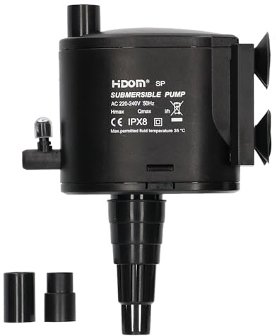 Submersible Aquarium Powerhead Pump for Fish Tank Trickle Filter with Venturi, Suitable for Marine & Freshwater Tropical Aquariums (1100 l/h)