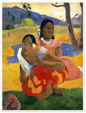 Nafea faa ipoipo (Wann heiratest Du?) Poster von Paul Gauguin 60 x 80 cm Wandbilder Wanddeko