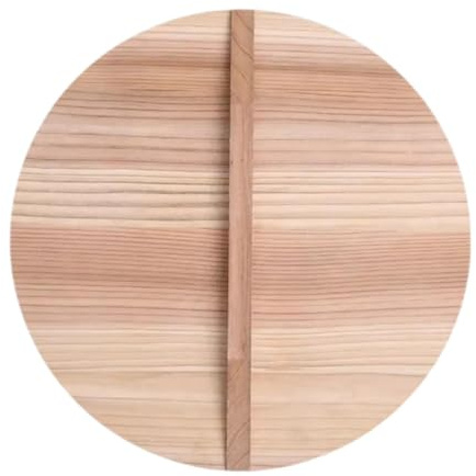 Fenteer Pfannendeckel aus Holz, Kochgeschirrdeckel, Leichter Pfannendeckel, rund, Küchenzubehör, Kochtopfdeckel, Holzdeckel, 22cm