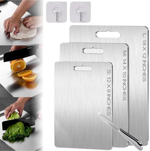 Yamato - Tagliere in Titanio Puro per Cucina, Double Face, Antiscivolo (35 X 25 cm)