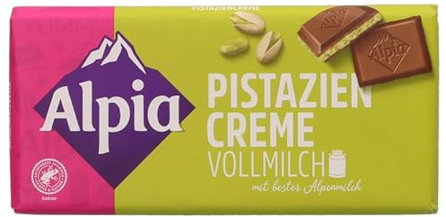 Alpia Tafelschokolade Pistaziencreme, 100 g