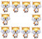 CIYODO 10 Stück Folienballons in Fuchsform Aluminium Luftballons Geburtstagsparty Deko Cartoon Tierballons Für Feste