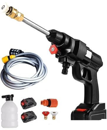 Bdit accessori Idropulitrice a batteria 48v 8000Mah Idropulitrice portatile con 2 batterie Idropulitrice ad alta pressione a batteria per il lavaggio di auto Pulizia di pavimenti