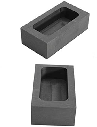 Angoily Graphit-Barrenform Schmelzgussform Für Nichteisenmetalle Gießform Mit Hitzebeständiger Graphittiegel Barrenform Für Labor Raffination Und Metallverarbeitung 3.94X1.97X0.98In