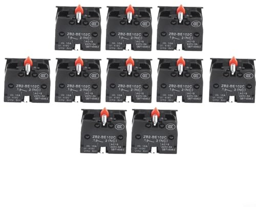 ZB2BE102C Interruptor de palanca de mando de botón pulsador 10A 600V con función normalmente cerrada para automatización