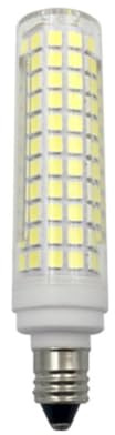 TYKGSQIP Lampadario in cristallo di mais a LED dimmerabile da 15 W E14 E12 E11 BA15D G9, lampada in ceramica da 136 LED, 110 V 220 V. 1 pz. E11 15 W 110 V bianco caldo