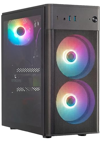 ERAZER Recon P40 Gaming PC (Core i5-14400, Geforce RTX 5060 8GB GDDR7, 16GB DDR4 RAM, 1TB SSD, 3X RGB Gehäuselüfter, Windows 11 Home)