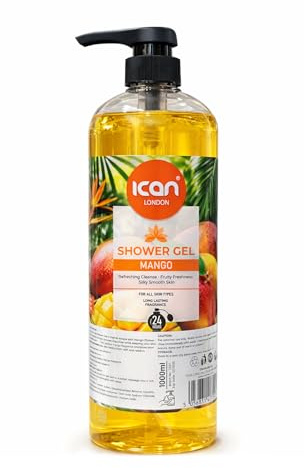 ican London Luxurious Mango Fruity Refreshing Shower Gel, 1000ml