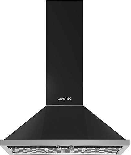 Hotte decorative murale Smeg KPF9AN - Hotte aspirante Pyramide - largeur 90 cm - Débit d'air maximum (en m3/h) : 797 - Niveau sonore Décibel mini. / maxi. (en dBA) : 50 / 72