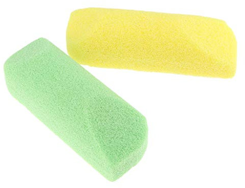 Fenteer 2 Fußfeilen Hornhautentferner, Bimsstein Fußpflege Schwamm Hornhaut Entfernung Pediküre Pflegewerkzeug, A