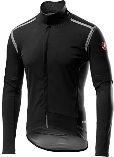 CASTELLI 4519501-085 PERFETTO RoS CON.JKT Jacket Men's Helles Schwarz/Silberreflex S