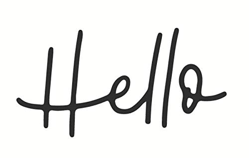 May and Berry Holzstempel Hello 35x55mm