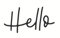May and Berry Holzstempel Hello 35x55mm