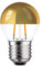 NCC-Licht LED Filament Leuchtmittel Tropfen 2W = 25W E27 Kopfspiegel Gold Glühfaden extra Warmweiß 2200K retrofit Nostalgie