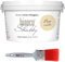 CHALK PAINT Beige Corda - Pittura Shabby Chic Vintage EXTRA OPACA (2,5 Litri) + 1 Pennello Professionale (50 mm)
