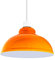 DCVoltage Industrielle Deckenpendelleuchte im Retro-Stil mit kurvigen, kuppelförmigen Metall-Lampenschirmen. Einfach zu montieren (orange)