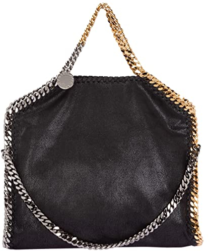 Stella McCartney damen falabella fold over Handtaschen nero