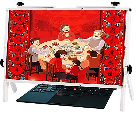 WEREW Magnifier for Laptop Screen - 22 3X Reading Magnifier Stand, Compatible With 14-20 Inch Screens, 2022 Newest Version