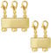 Gold Jewellery Clasps, 14k Brass Goldplated Multi Necklace Layering Clasps Magnetic Jewellery Clasps Gold Necklace Layer Clasps 2 3 Multi Magnetic Separator Layered Necklaces Clasps Women Men