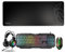 KROM KARRIER - Gaming Pack - Clavier à membrane RGB Rainbow LED, 19 touches Anti-Ghosting, souris optique 3600 dpi, casque stéréo 50mm, tapis de souris en caoutchouc antidérapant XXL, layout, noir