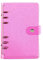 A5-Ringbuchhülle, weiches PVC, 6-Loch-Ringbuch mit Glitzer, nachfüllbarer Papierbinder, wasserdicht, Loseblatt-Notizbuch-Ordner, persönlicher Planer, Binderhülle für Tagebuch-Pink