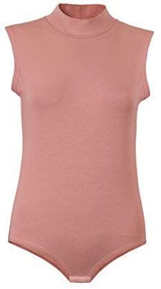 Evoni Body da donna senza maniche, Rosa, XXL