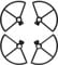 Zubehör für Drohnen Fahrwerk Propellerschutz for Holy Stone HS720 HS720E Drone Blade Kit Tragbarer Schutzring Stoßfänger Schützen Zubehör (Color : Propeller cover)