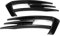JUJIAN Für Golf 7 Mk7 2013-2017 Gloss Black Stoßstange Nebelscheinwerfer Kühlergrill Abdeckung