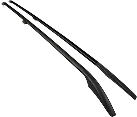 OMAC Dachreling Dachgepäckträger Relingträger kompatibel mit Peugeot 3008 2009-2016 Alu Schwarz