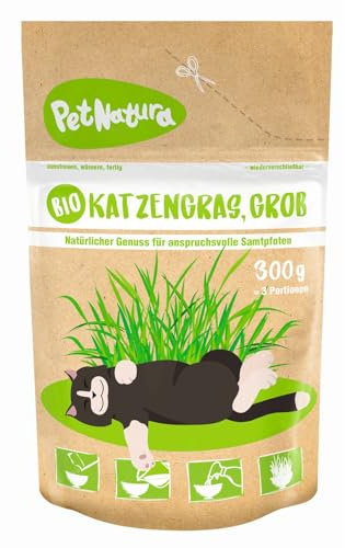 Pflanzen Kölle Bio-Katzengras grob, Saatgut, 0,3 kg