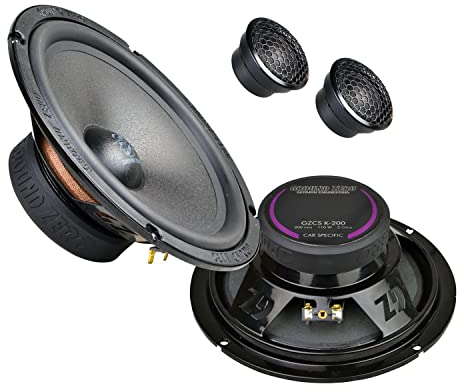 MEDIADOX 20cm/200mm Auto Front Lautsprecher/Boxen/Speaker Set von Ground Zero (GZCS K-200VW + GZCS T-25S) kompatibel mit SEAT Leon 3 Typ 5F ab 2012