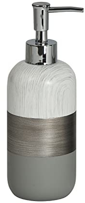Bathroom Accessories Set 4 Piece Vanity Sink Countertop Soap Dispenser Grey Luxe (Liquid Soap Dispenser)