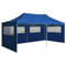 Profi-Partyzelt Faltbar mit 4 Seitenwänden, JUNZAI Party Deko, Festzelt, Pavillon, Garden Decoration, Canopy Tent, Lagerzelt, Gartenpavillon, 3×6m Stahl Blau