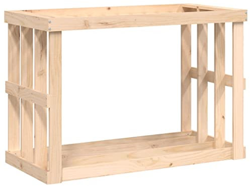 vidaXL Outdoor-Kaminholzregal 108x52x74 cm Massivholz Kiefer