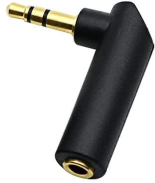 RUITEXUN Adaptateur 3,5 mm à Angle Droit, TRS de 90 degrés mâle vers Femelle Prise Jack stéréo Audio Prise auxiliaire pour Casque, Tablette, Lecteur MP3, Smartphone