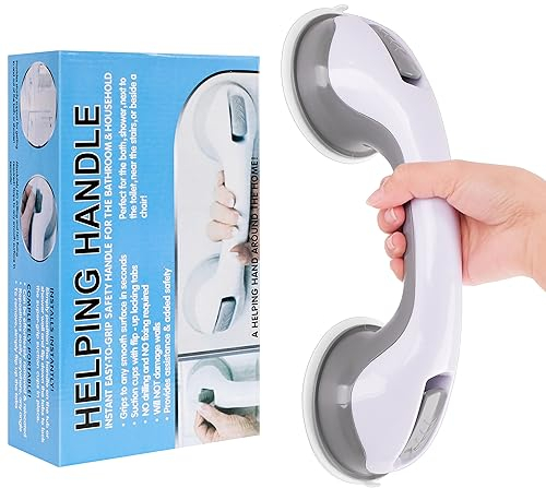 MINISOISO 1 Piezas Asidero de Baño Con Ventosa, Agarradera de Baño - sin Taladrar - Asidero de Pared para Bañera, Asideros de Bañera Portátiles para Niños y Personas Mayores