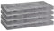 WOLTU 4X Wandregal Wandboard Bücherregal Regale für Deko Wandablagen aus MDF Holz, 4er Set Hängeregal Grau Eiche, 50x22,9x3,8cm RG9368grei-4