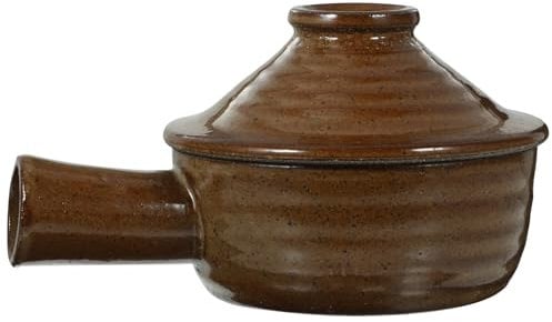 YARNOW Ceramic Casserole Dish Clay Cooking Pots with Lid and Handle Asian Cookware for Home Kitchen